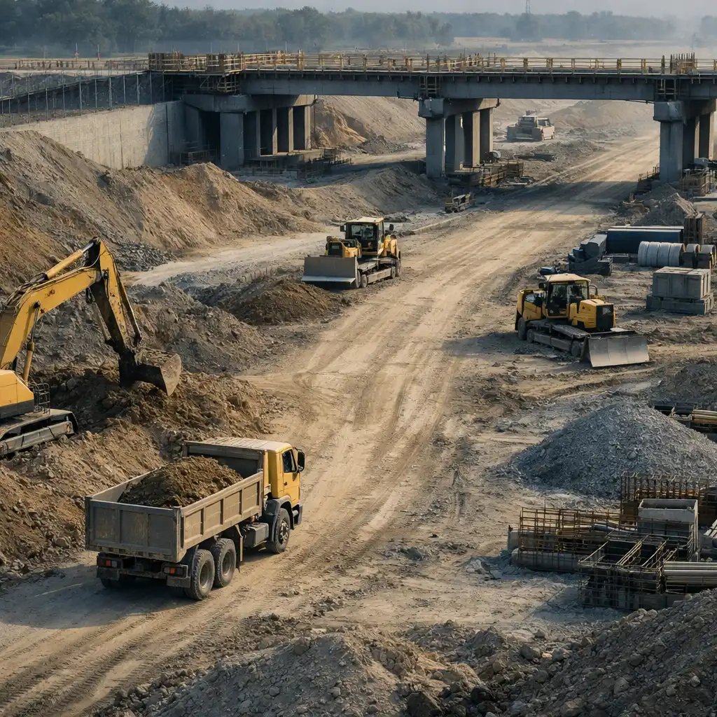 Representative construction worksite view